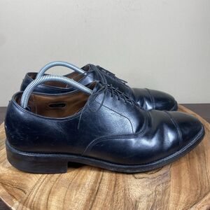 Allen Edmonds Park Avenue Mens Black Size 10.5 Cap Toe Oxford Dress Shoes